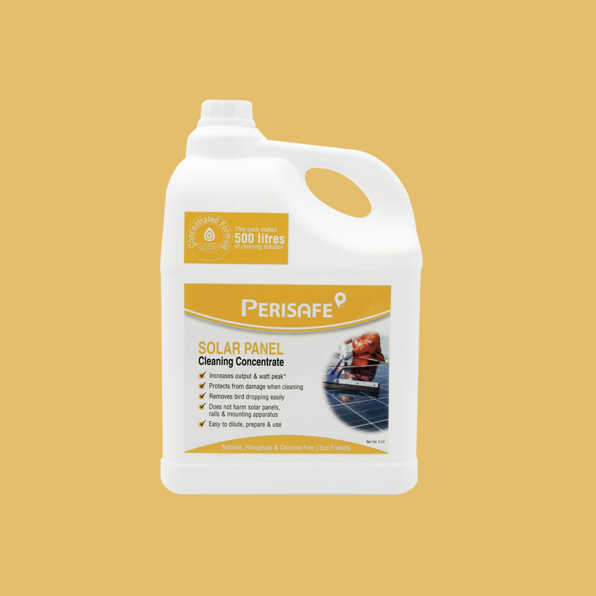 Perisafe Solar Panel Cleaner - 5 LTR