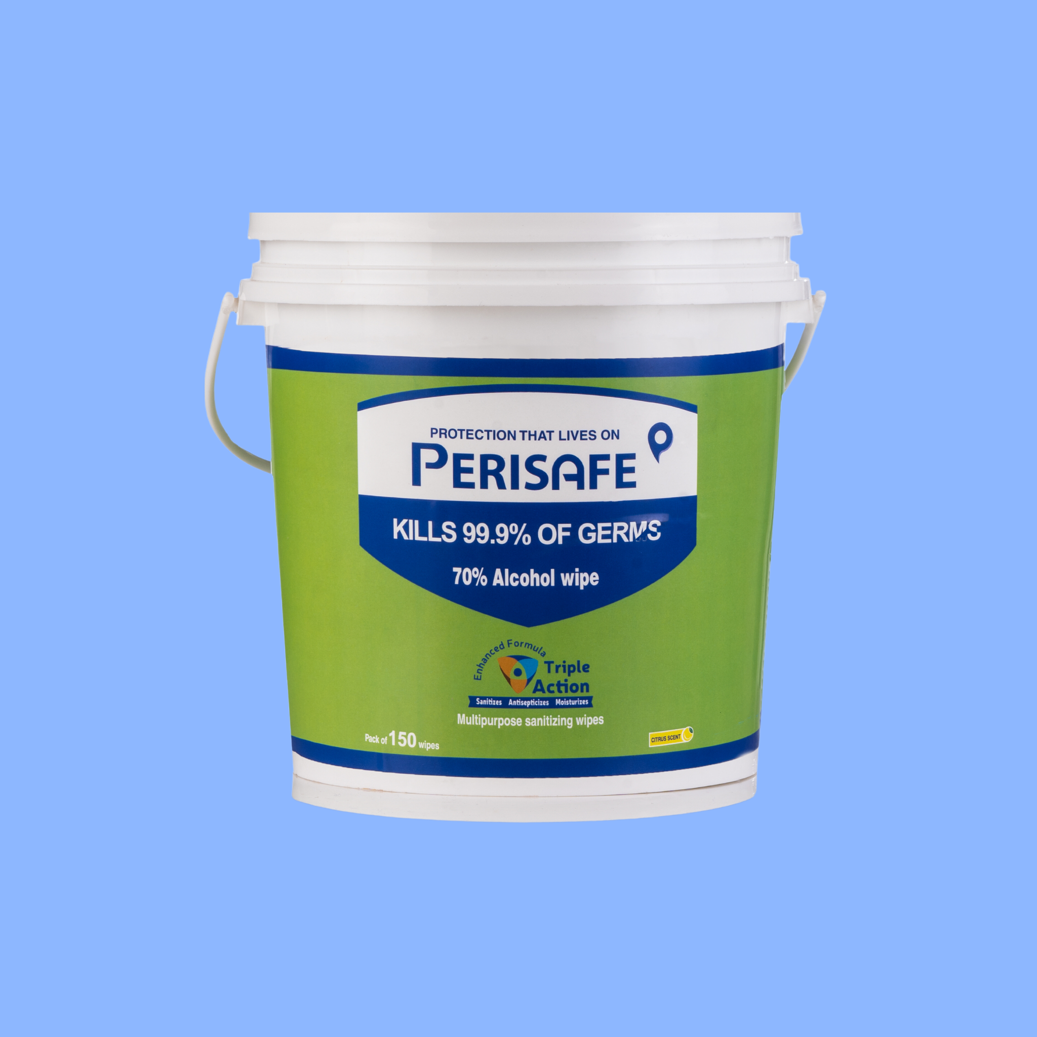 _Gift_Perisafe Multipurpose Sanitizing & Disinfectant Wipes- Bucket of 150 Wipes