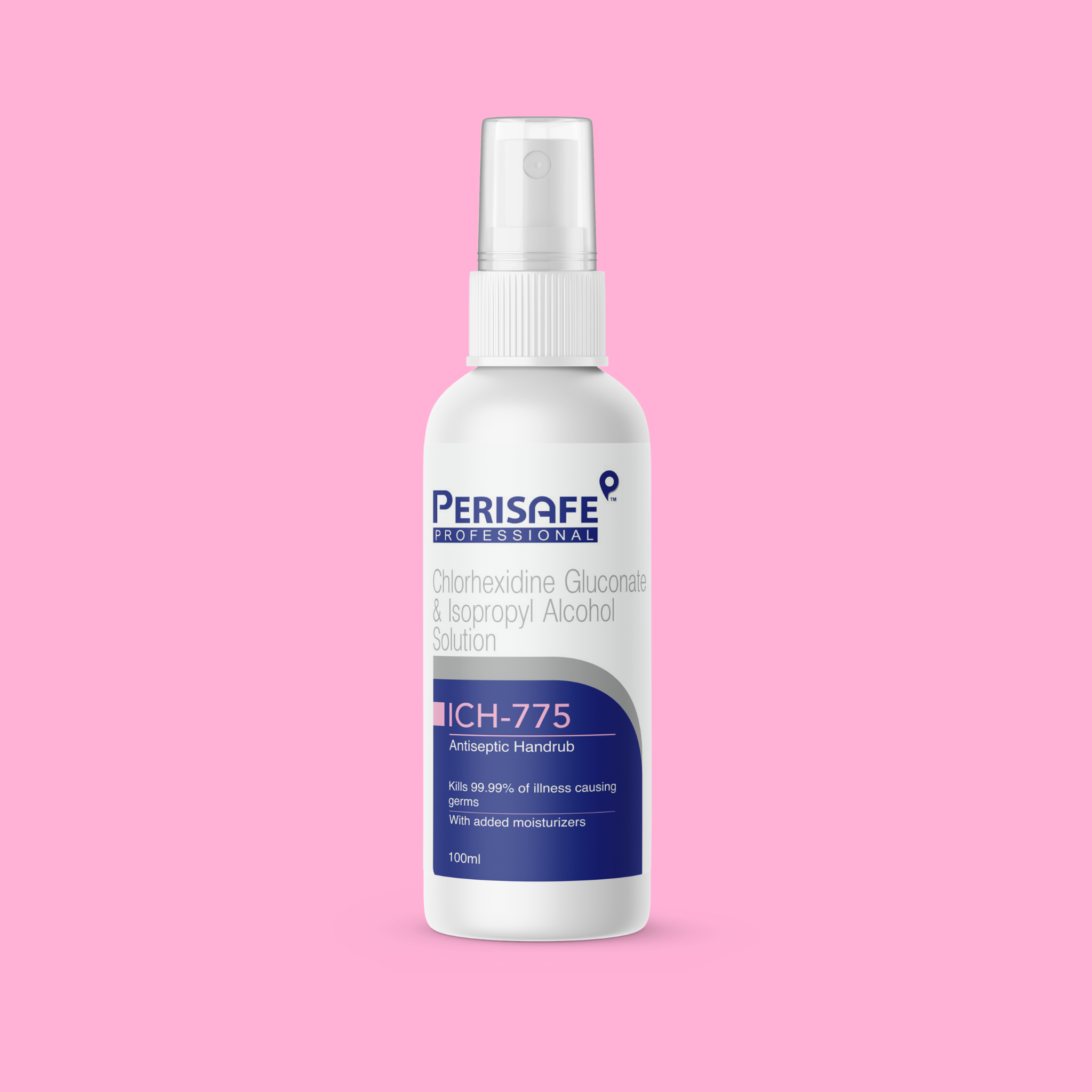 Perisafe Professional ICH 775 - Isopropyl Alcohol & Chlorhexidine Gluconate Antiseptic Handrub 100ml