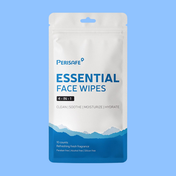 Perisafe Essential 4-IN-1 Face Wet Wipes- Pouch of 10 individually wrapped wipes