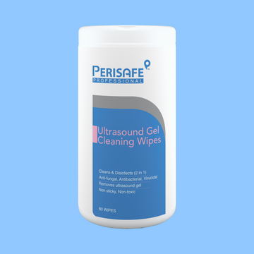 Perisafe Professional Ultrasound Gel Cleaning Wet Wipes- Pack of 80